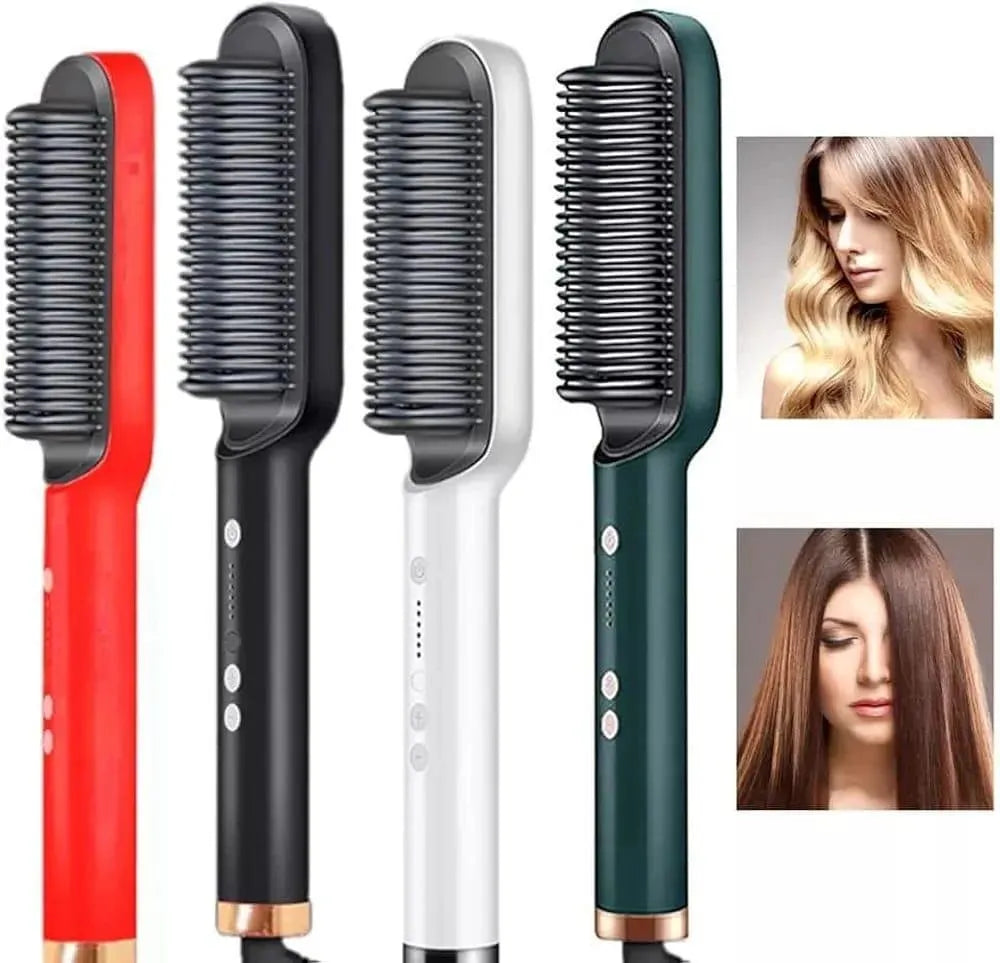 Fast Drying Hair Straightener Brush Abs plastic