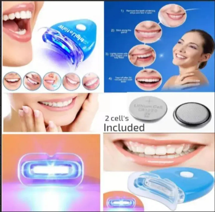 Dental teeth whitening blue light
