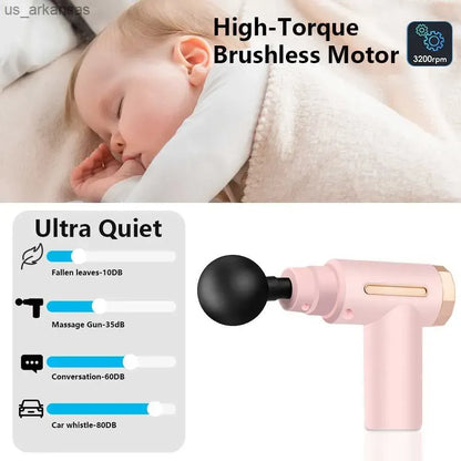 4-in-1 Deep Tissue Massage Gun 💆‍♂️ | Powerful Percussion Massager with 4 Specialized Heads | Handheld Electric Body Therapy for Pain Relief, Stress Relief & Muscle Recovery