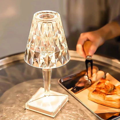 ACRYLIC DIAMOND TABLE LAMP