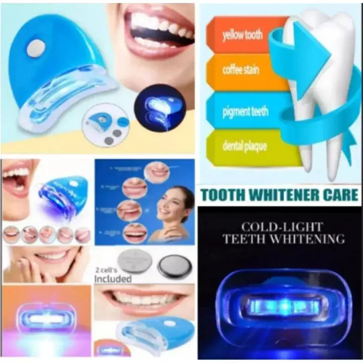 Dental teeth whitening blue light
