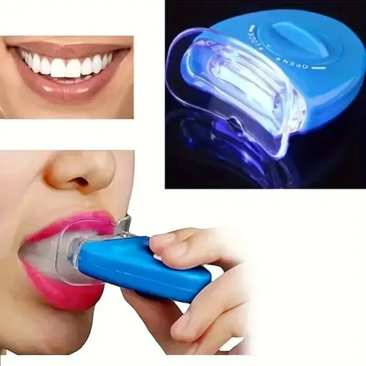 Dental teeth whitening blue light