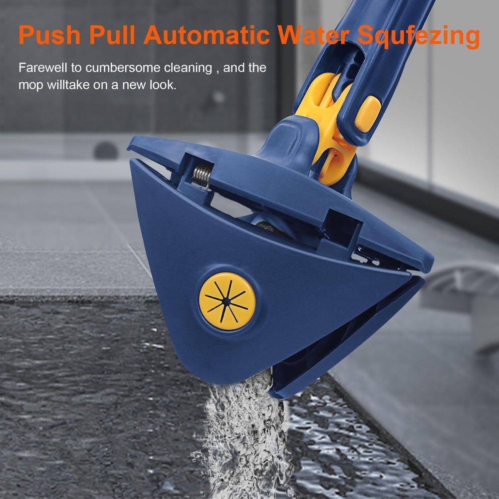Rotatable 360 Degree Mop Blue ABS compact