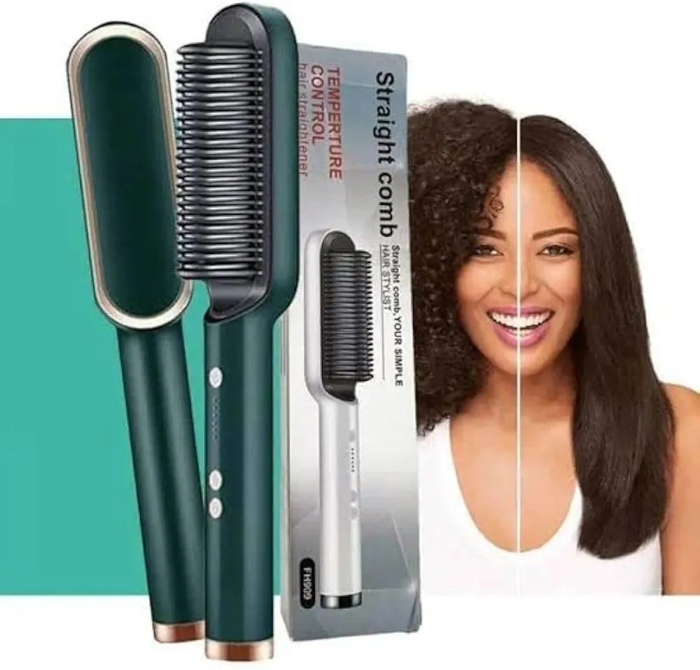 Fast Drying Hair Straightener Brush Abs plastic