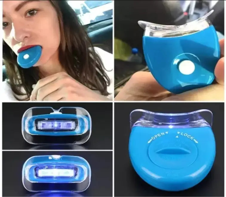 Dental teeth whitening blue light