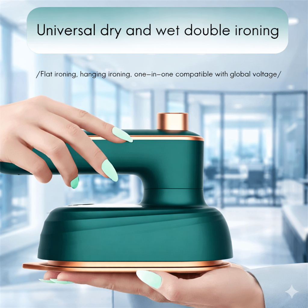 Portable Mini Steam Iron - Wet & Dry Ironing